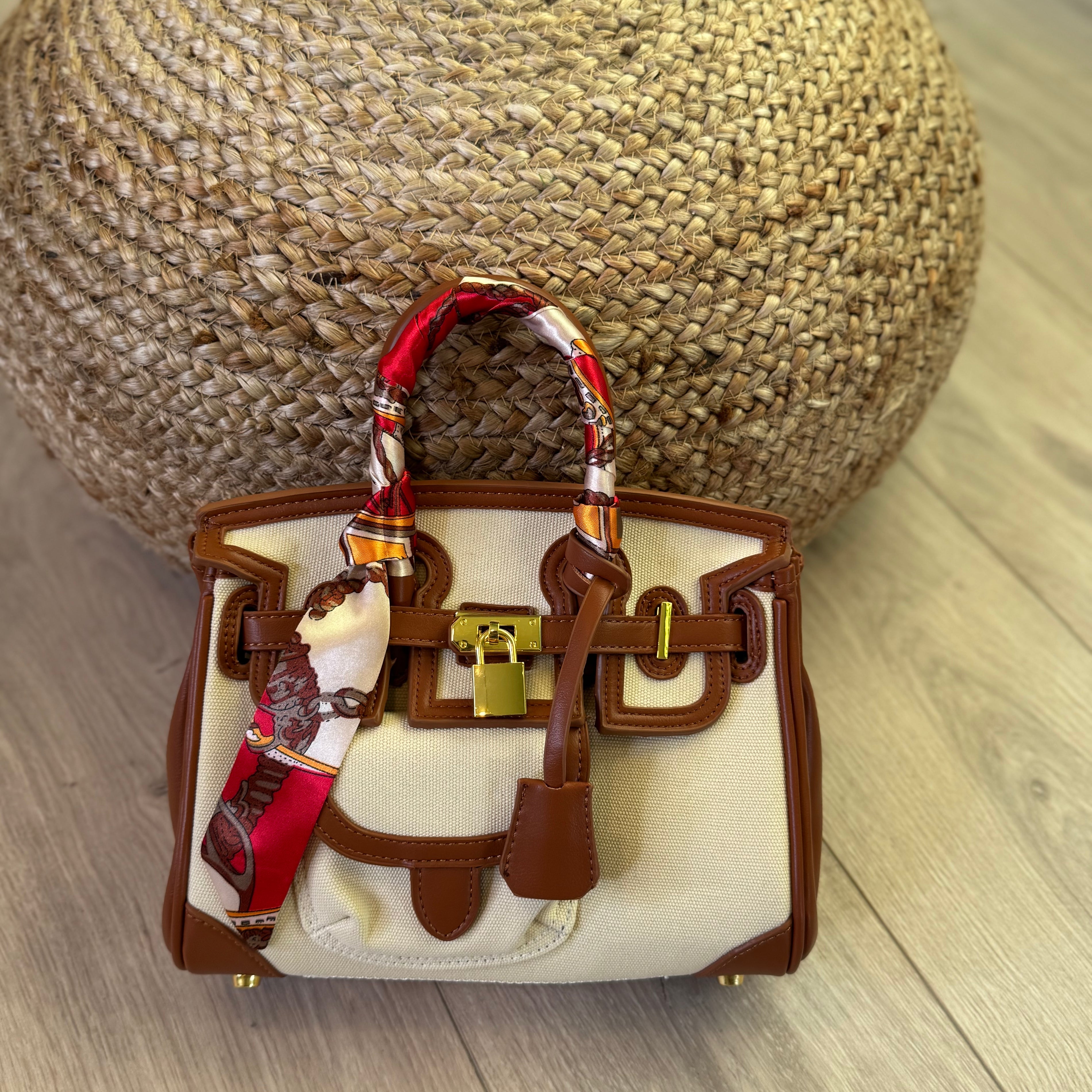 Bag Amaya Beige dett. caffè