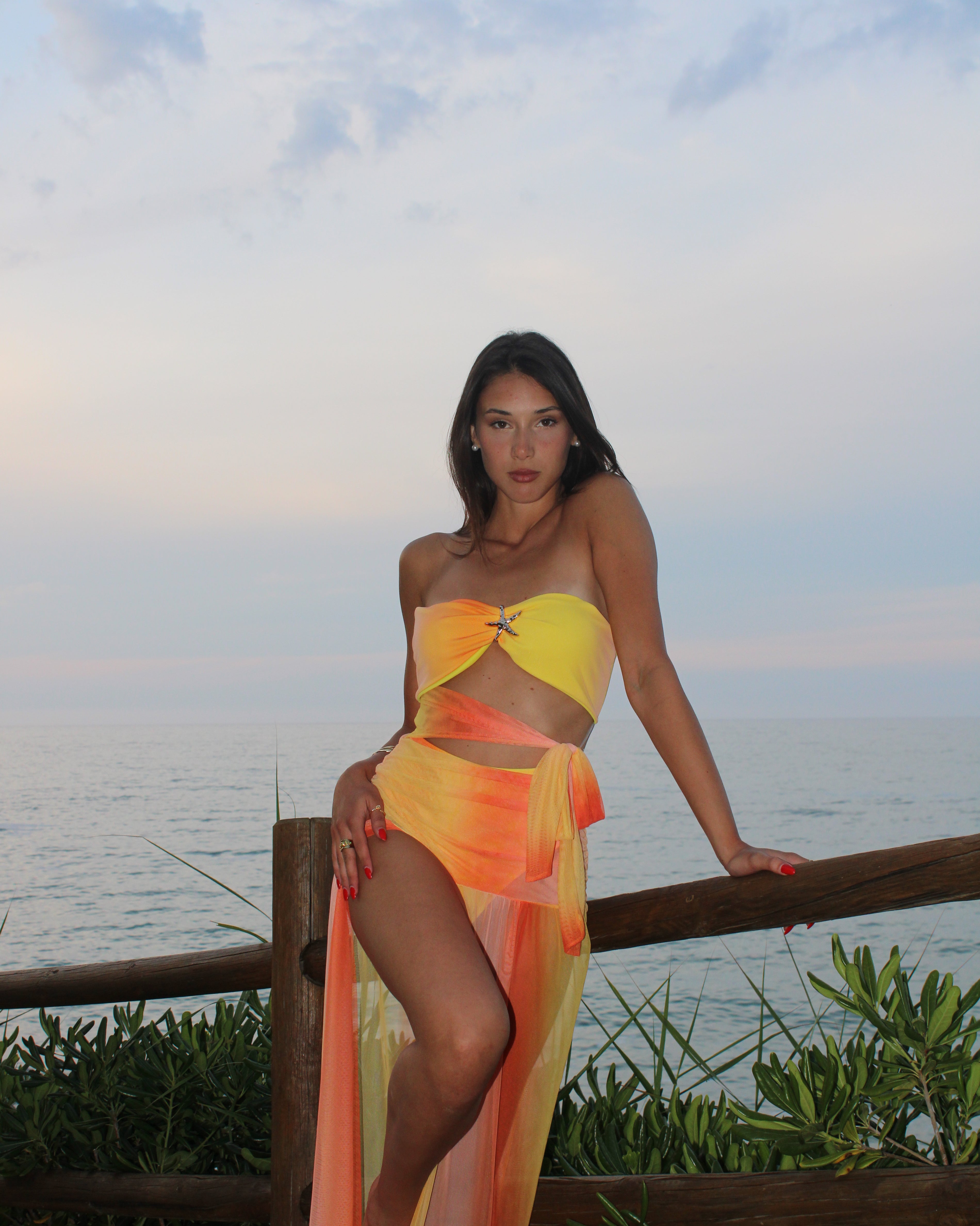 Cord-set Isabel golden flame