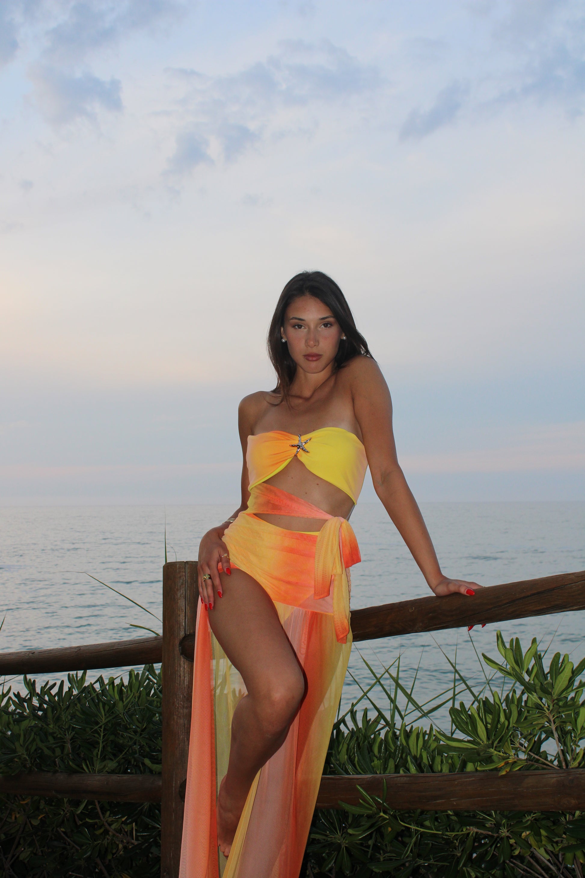 Cord-set Isabel golden flame