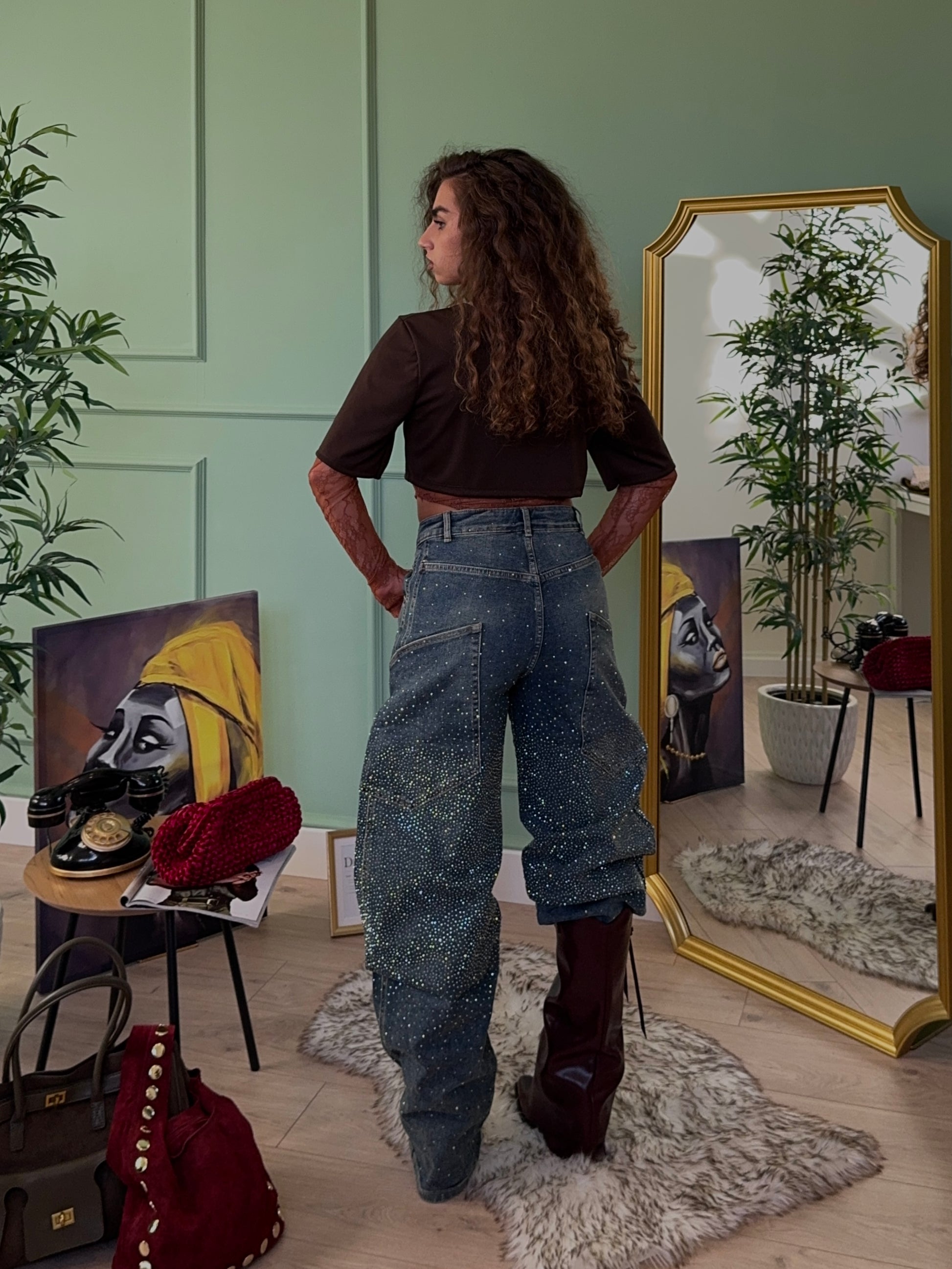 Jeans task back
