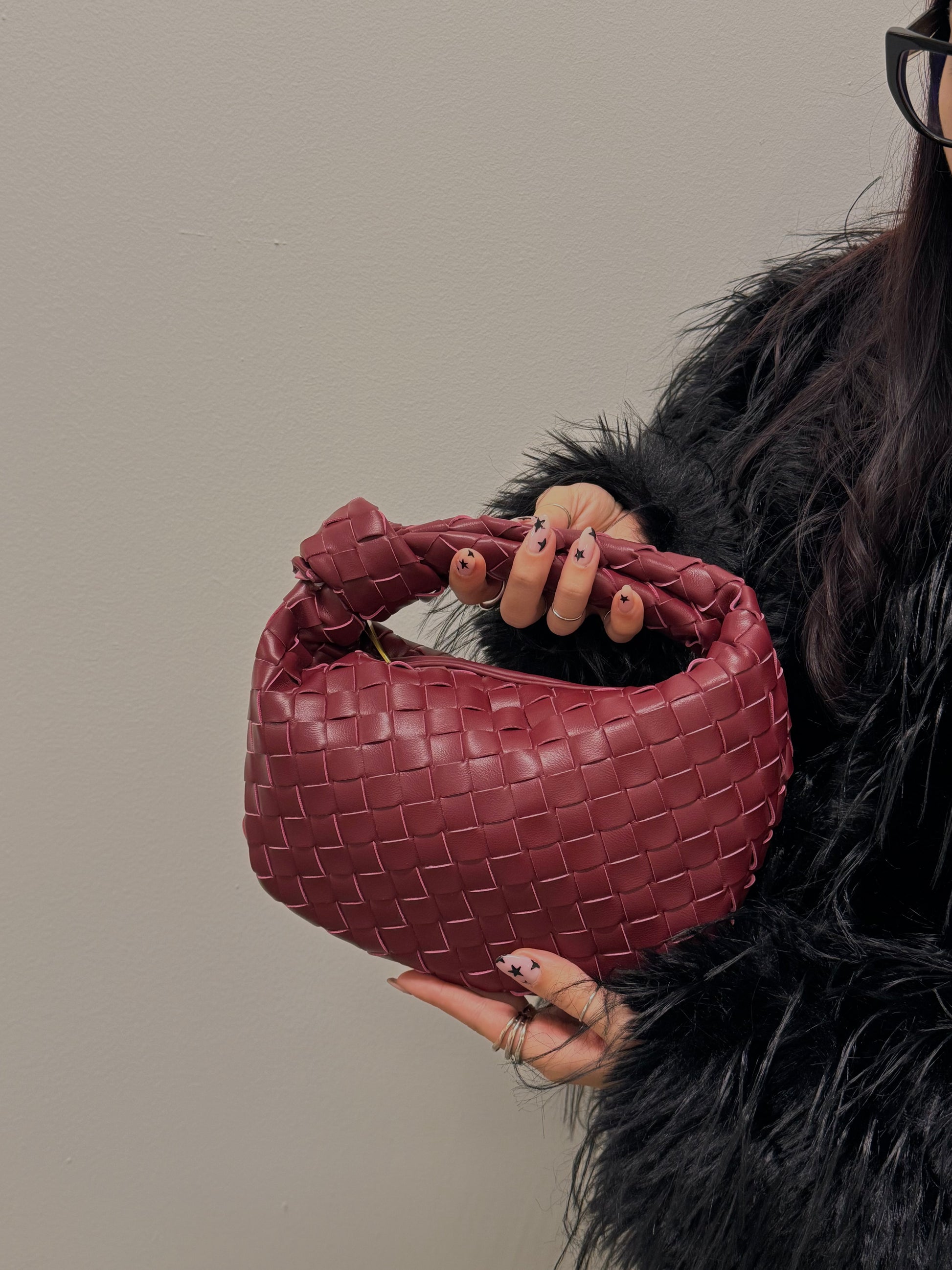 Bag media bordeaux