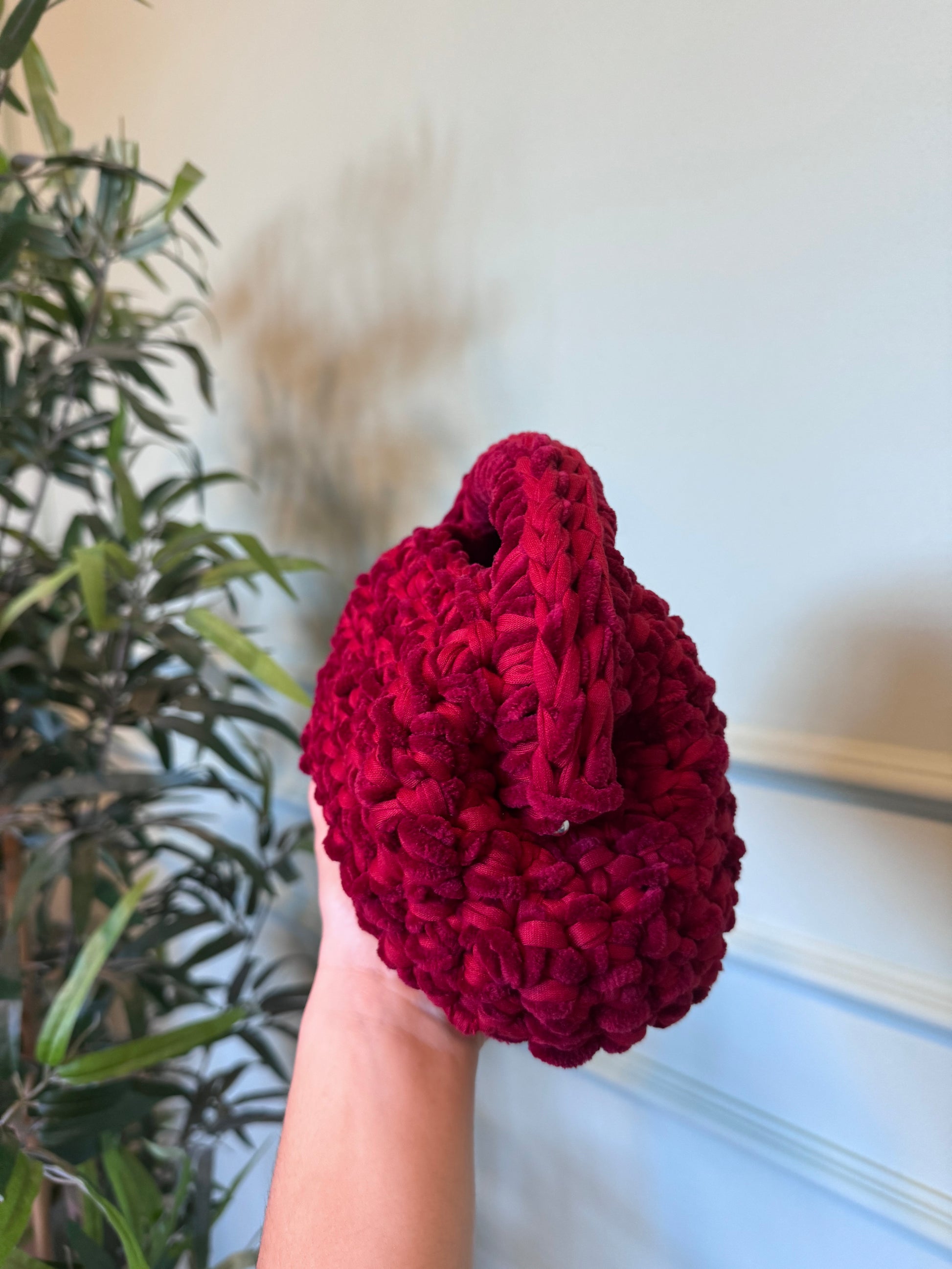 Clutch teddy rossa