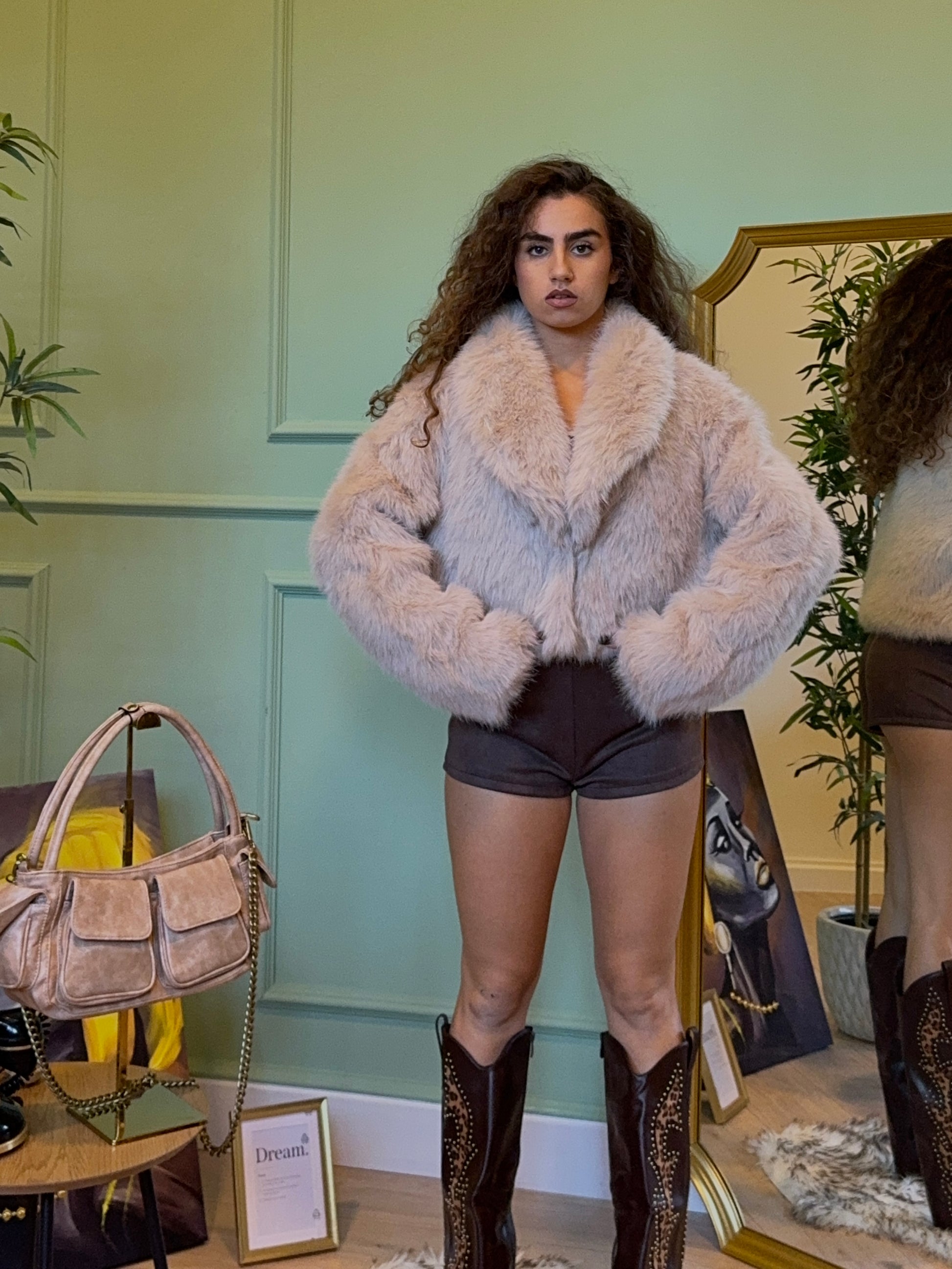 Pelliccia ecofour London beige
