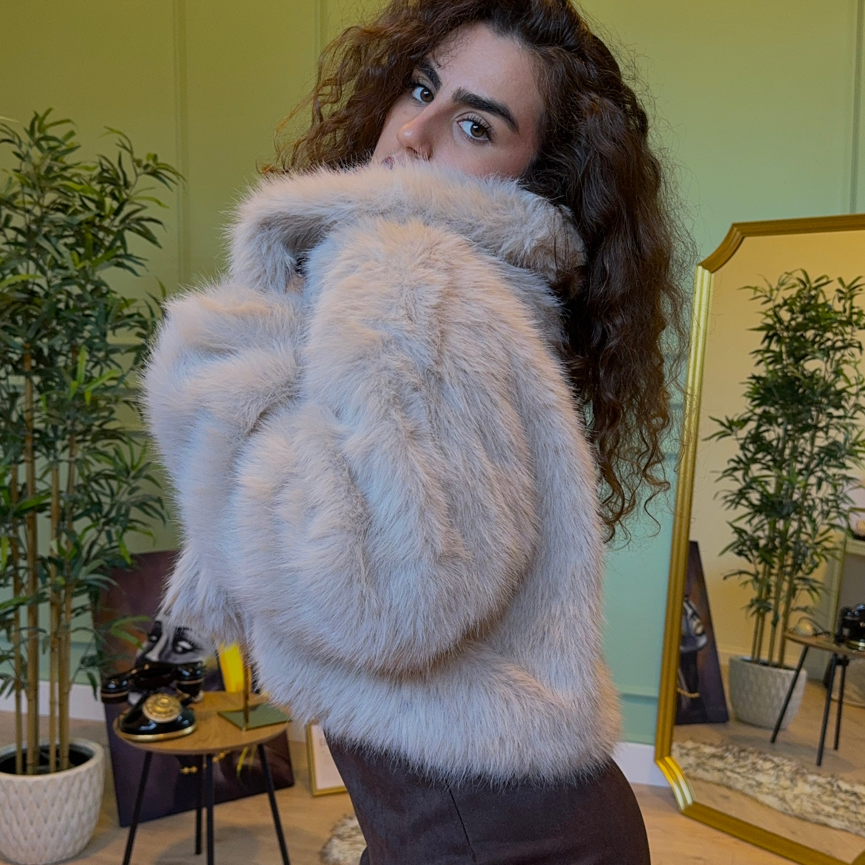 Pelliccia ecofour London beige