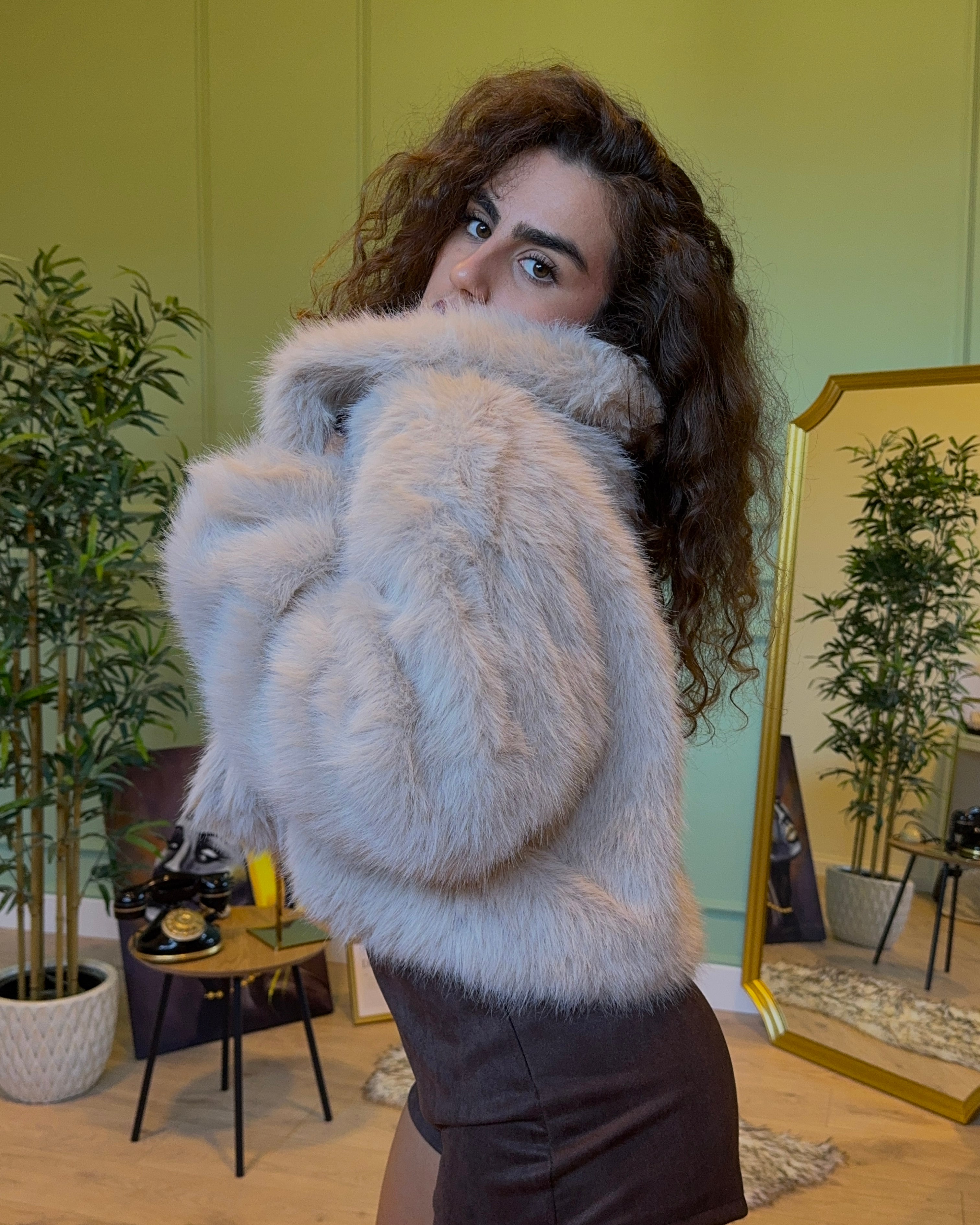 Pelliccia ecofour London beige