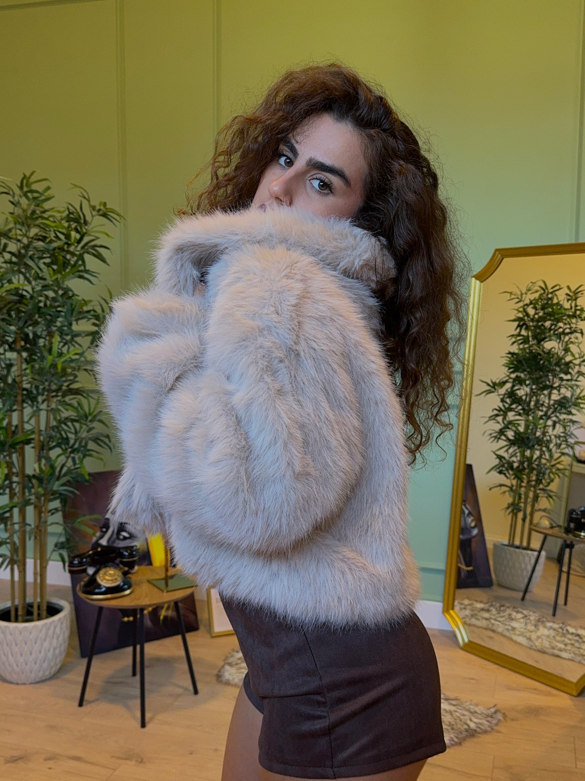 Pelliccia ecofour London beige