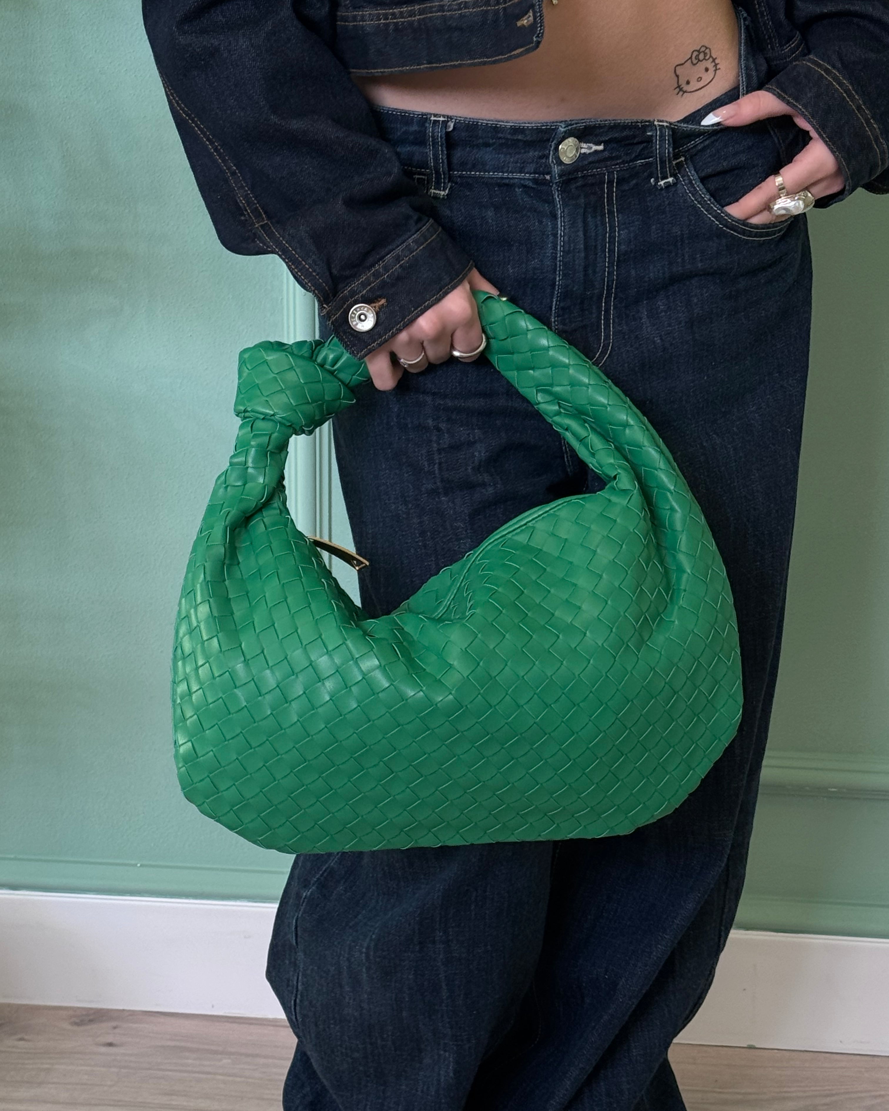 Bag Jodie big verde bottega