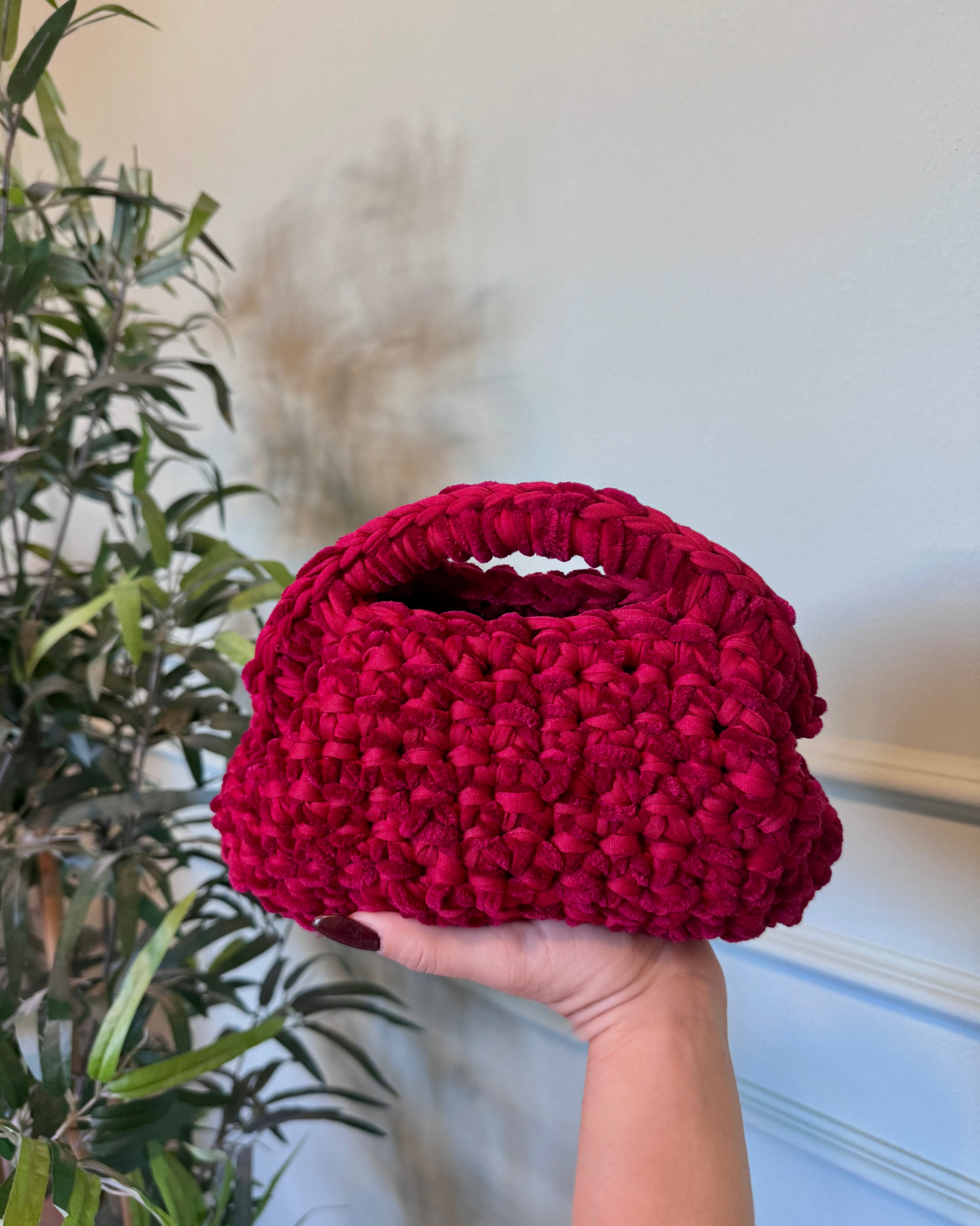 Clutch teddy rossa