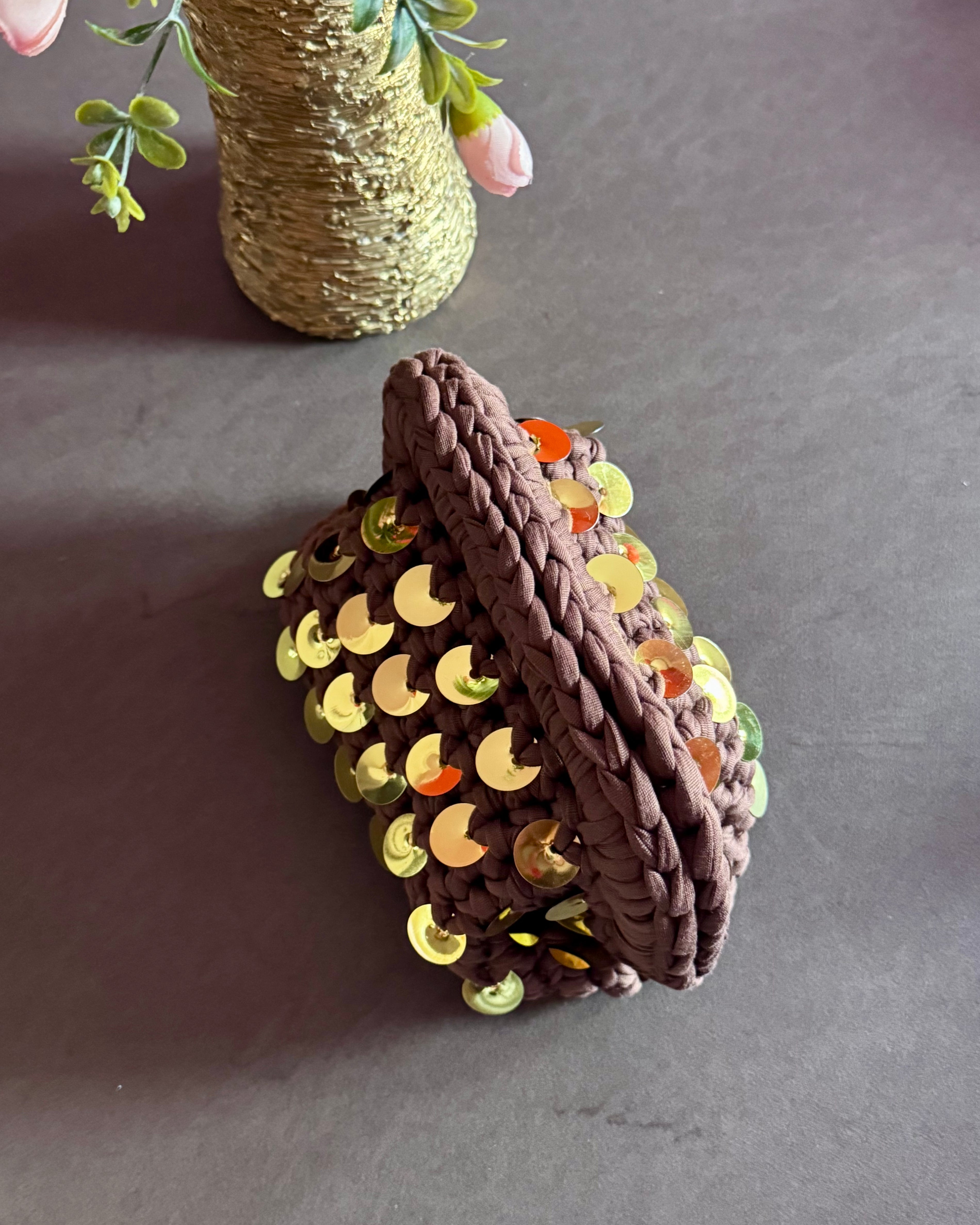 Cioccolatino bag paillettes oro