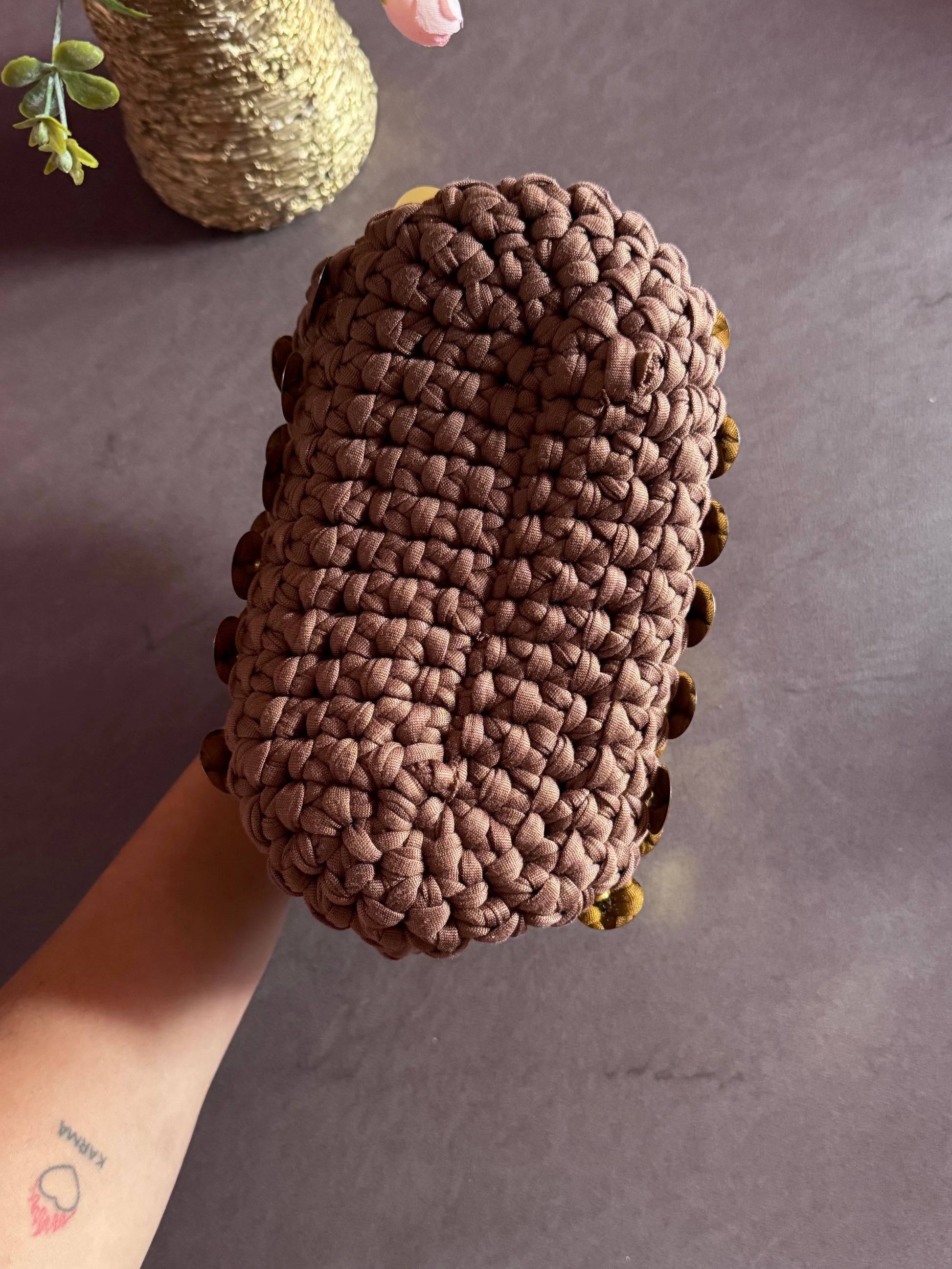 Cioccolatino bag paillettes oro