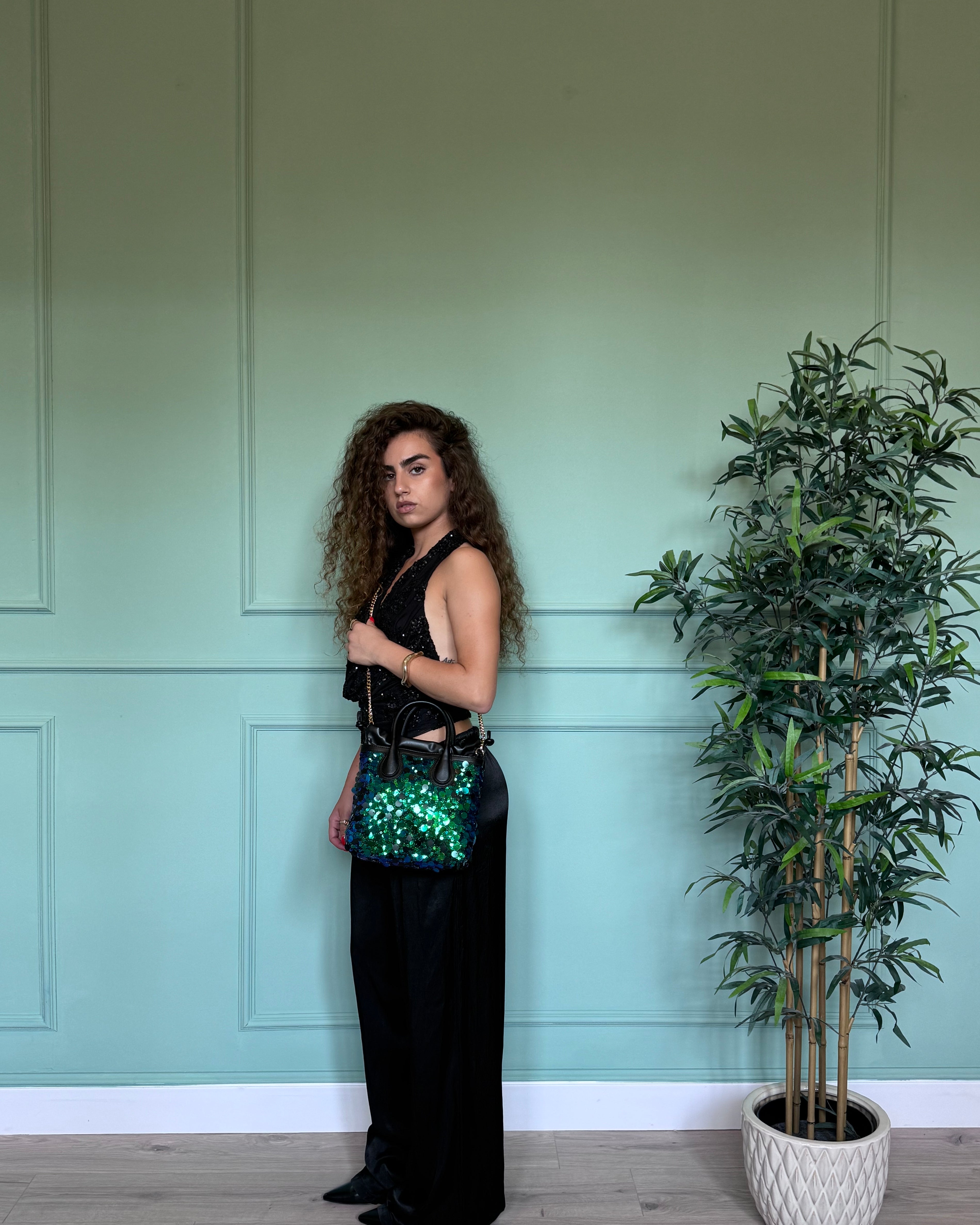 Bag clara big green ocean