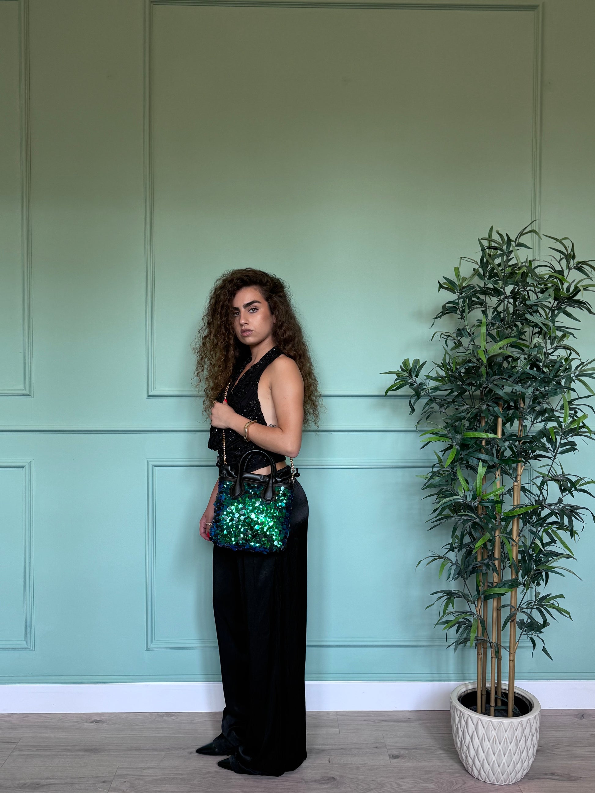 Bag clara big green ocean