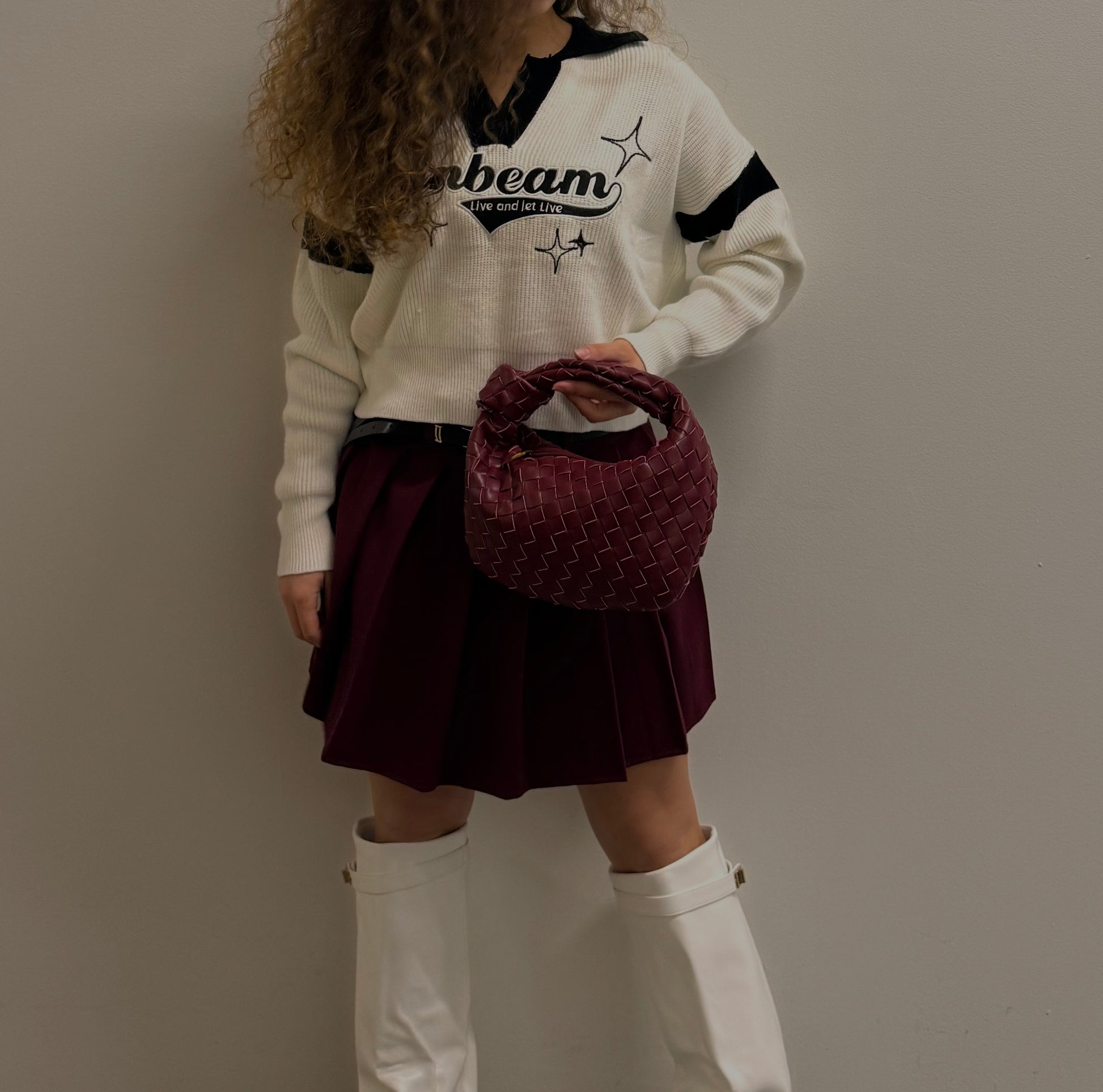 Bag media bordeaux