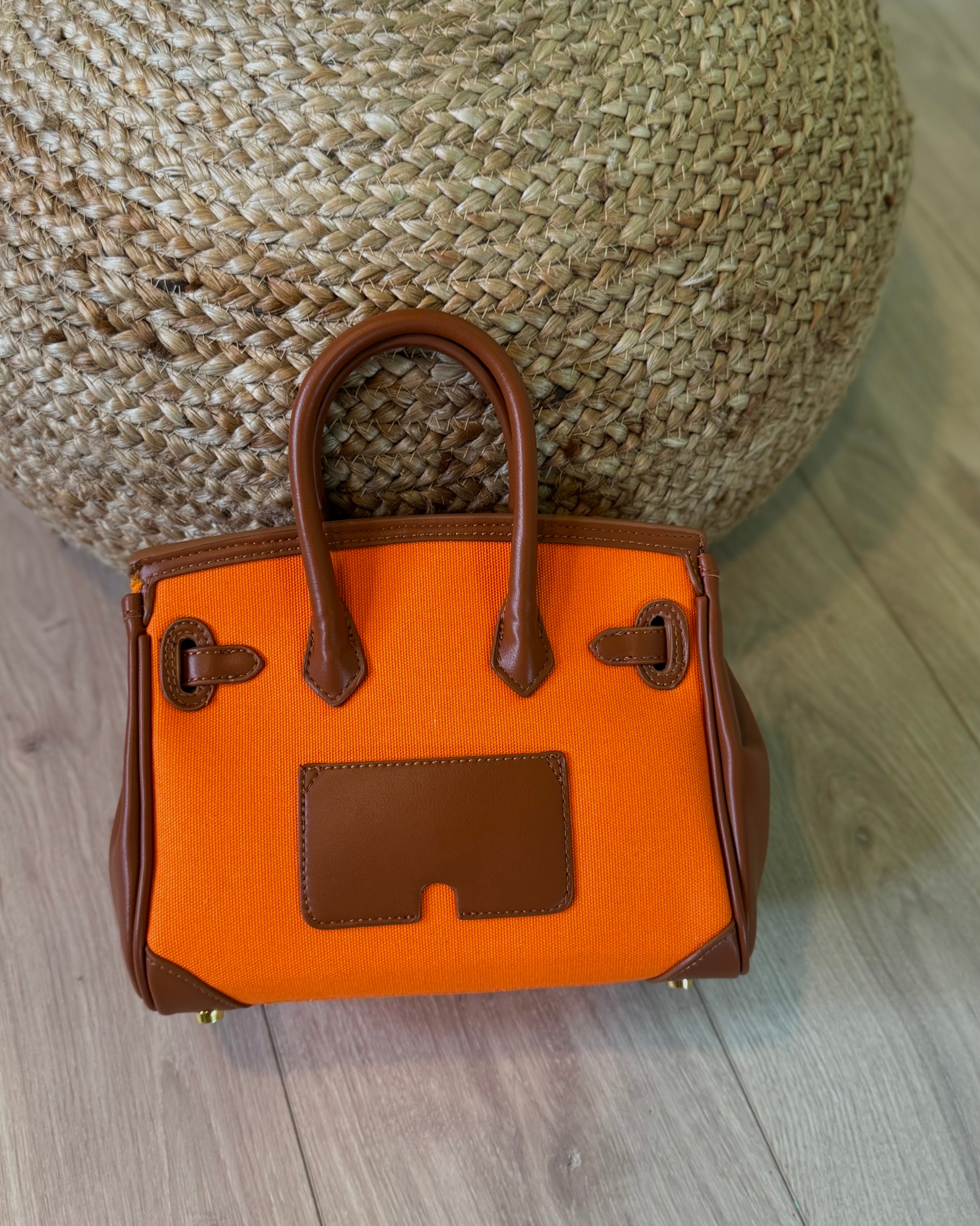 Bag Amaya Arancione dett. caffè