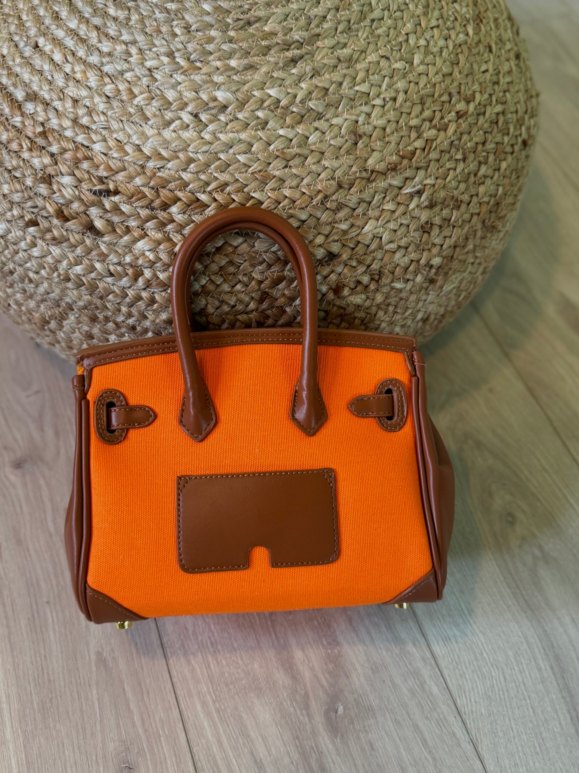 Bag Amaya Arancione dett. caffè