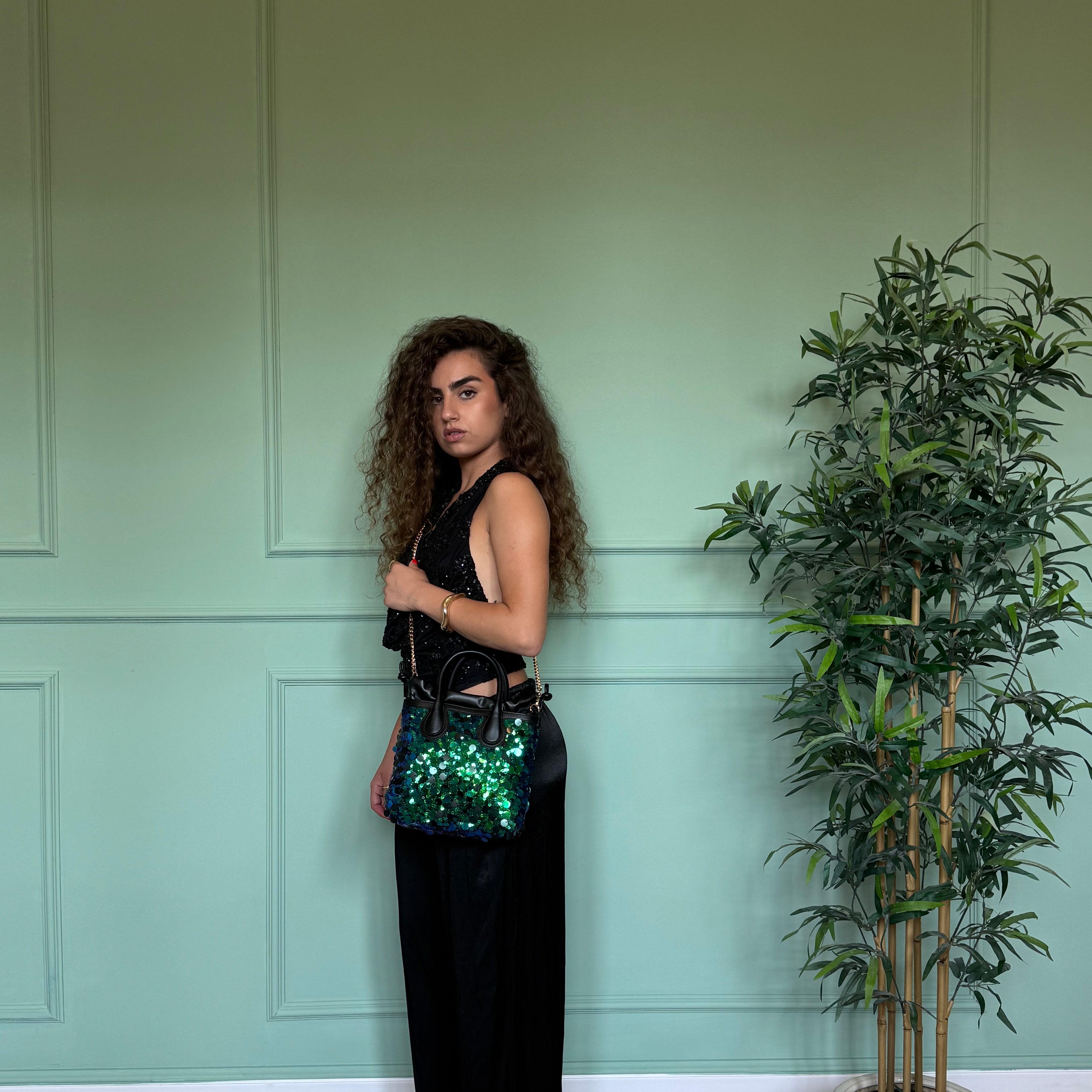 Bag clara big green ocean