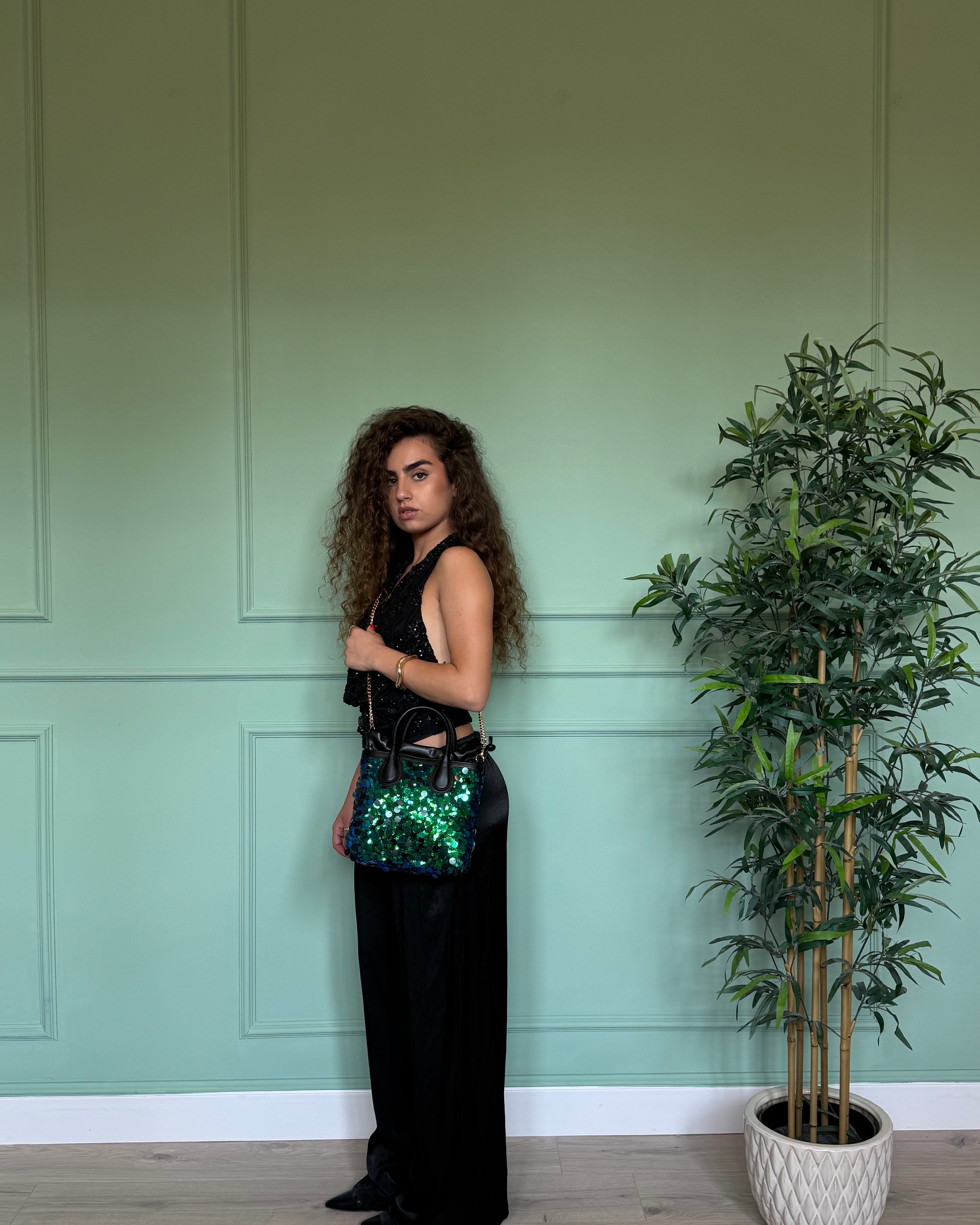 Bag clara big green ocean