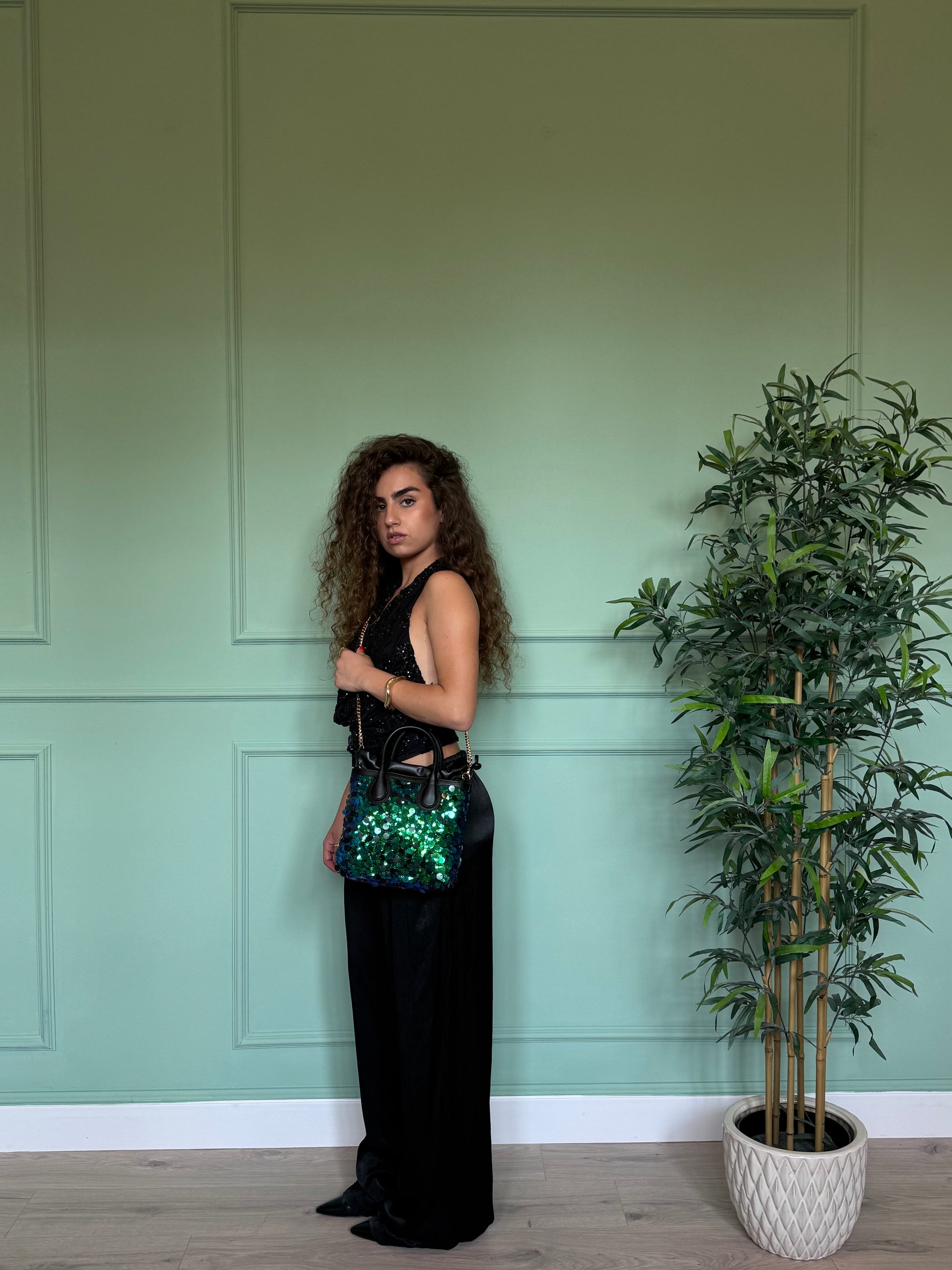 Bag clara big green ocean