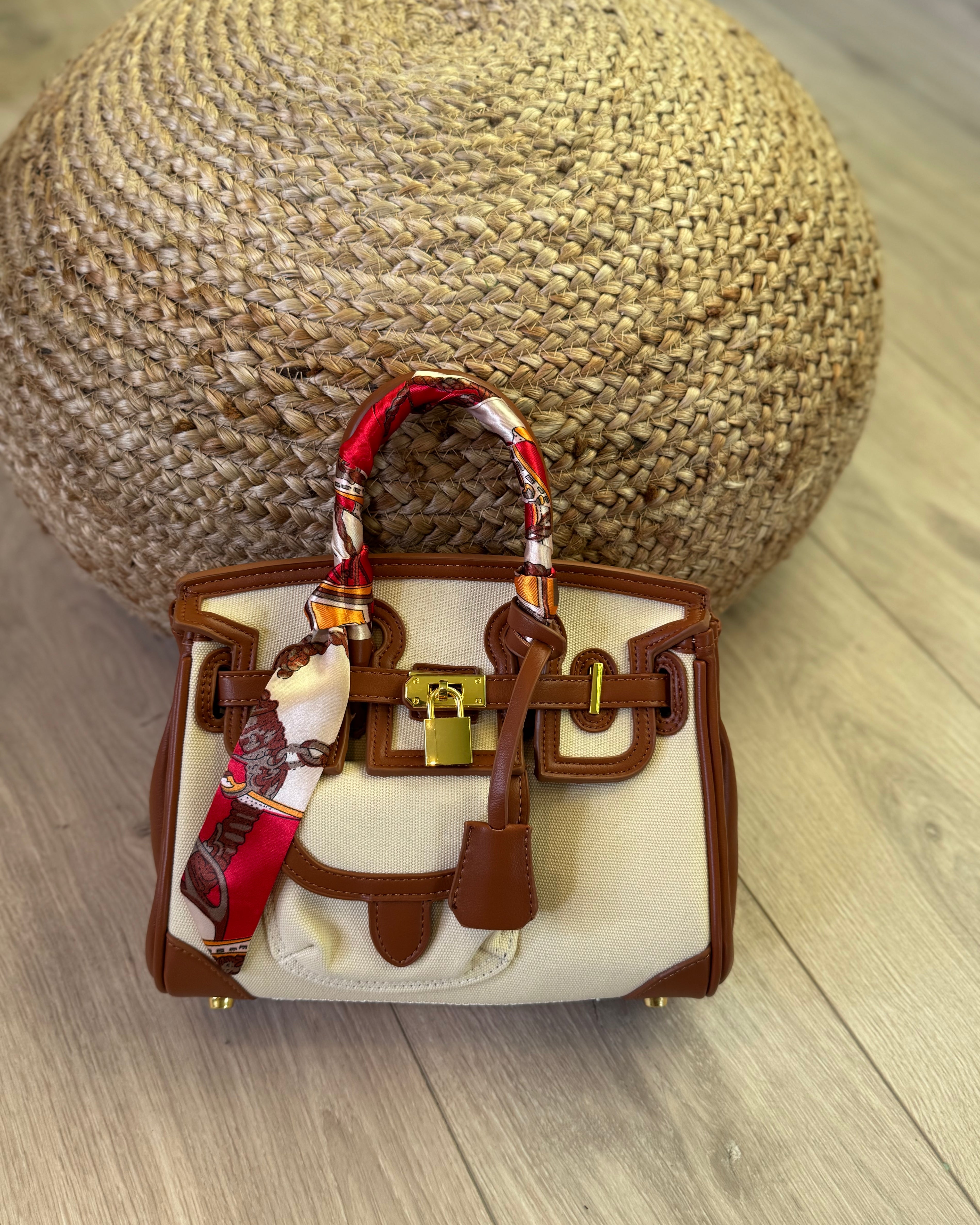 Bag Amaya Beige dett. caffè