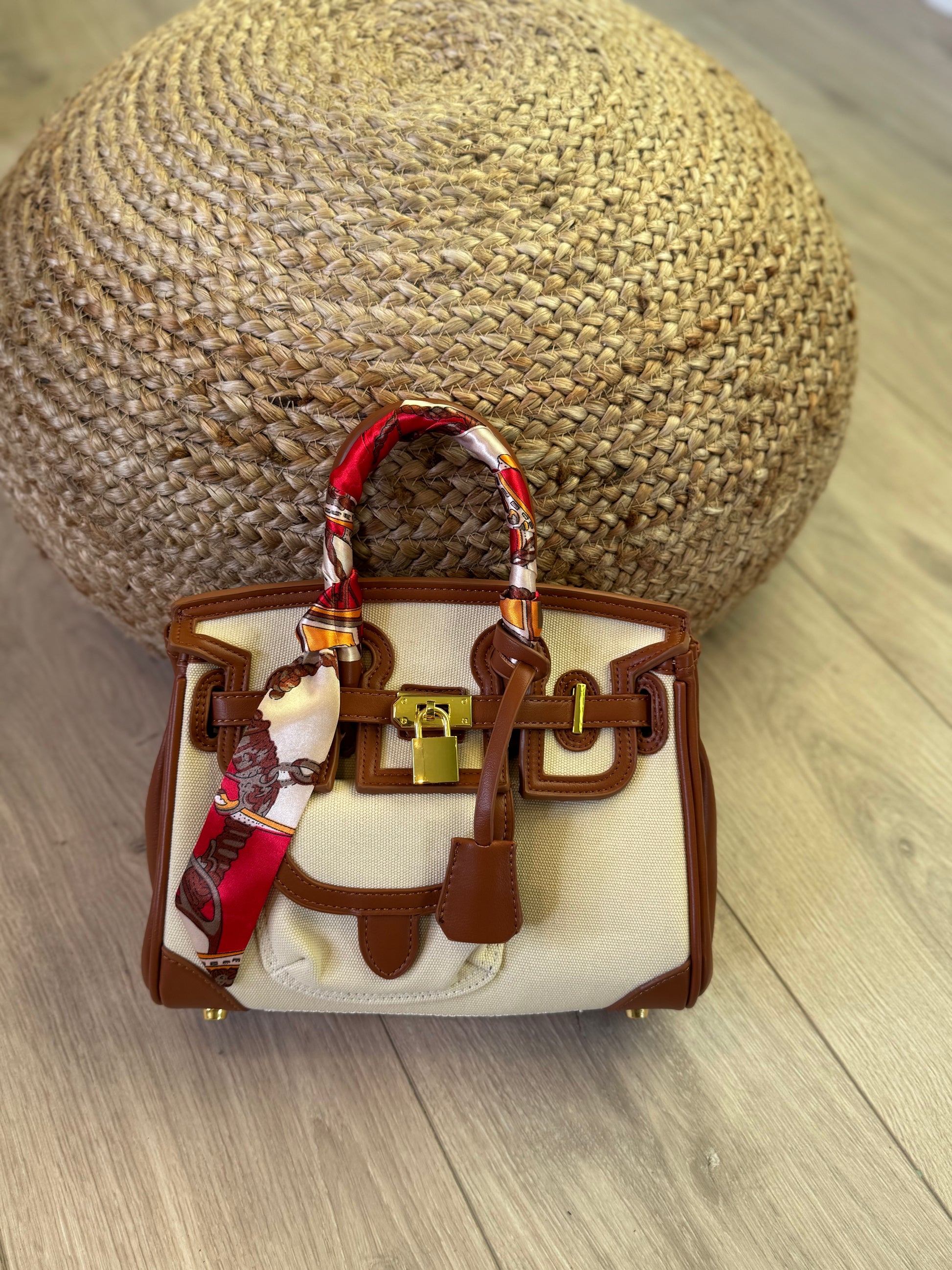 Bag Amaya Beige dett. caffè